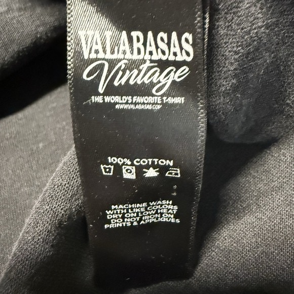 Valabasas Tee Robotics Tour Vintage Black XXL Burnout Graphic Embellished Meta - Picture 12 of 13